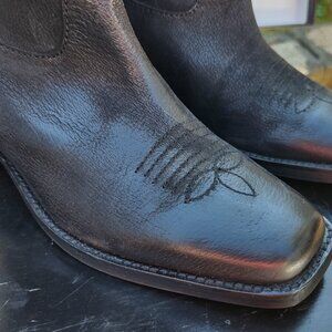 Vintage Foundry Co Aliza Tall Leather Black Boots